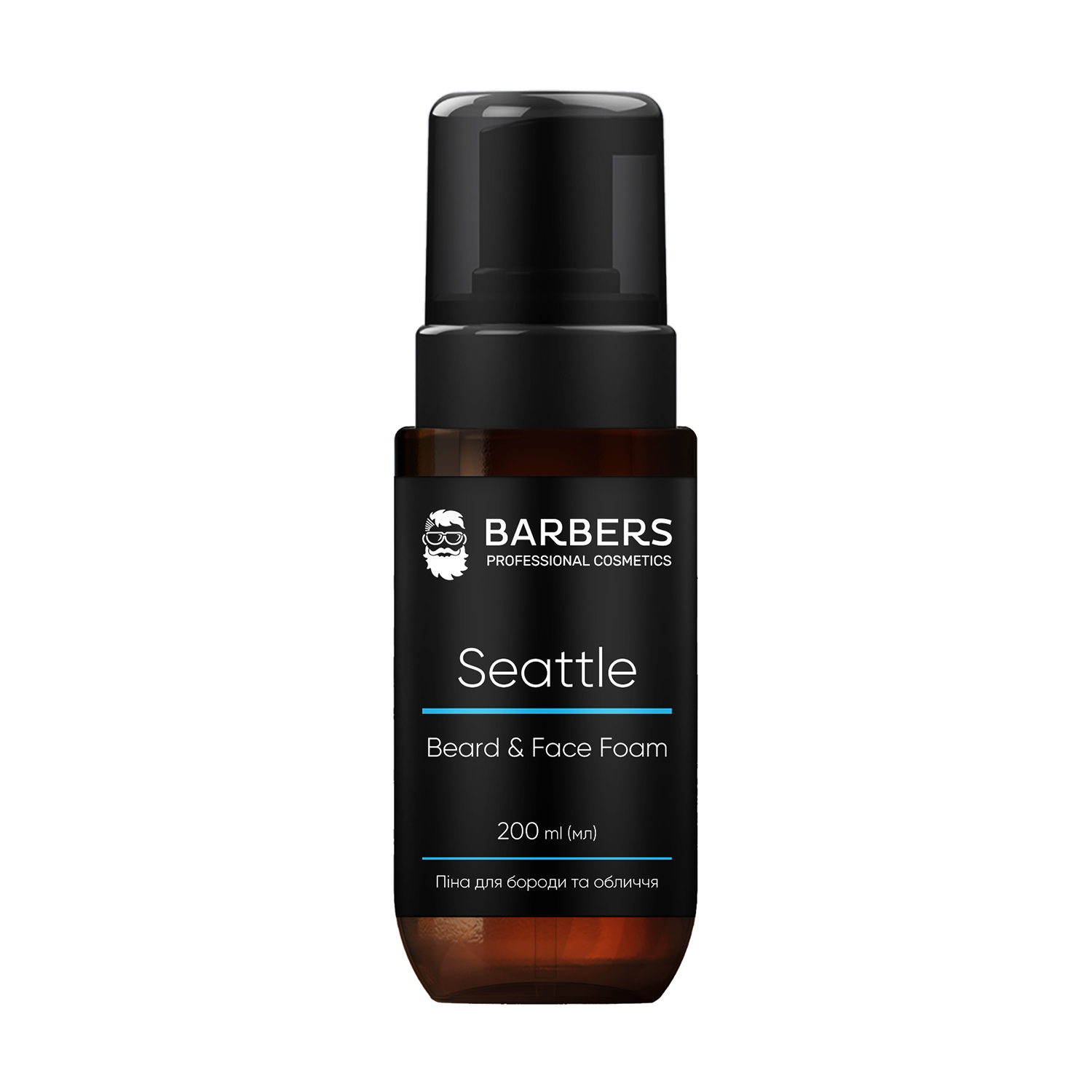 Чоловіча піна для бороди та обличчя 2 в 1 Barbers Seattle Beard &amp; Face Foam, 200 мл