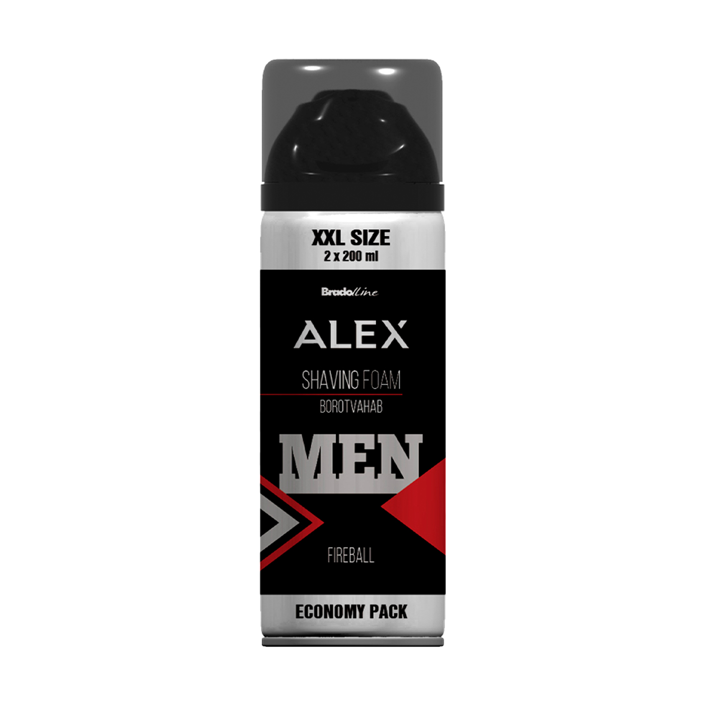 Чоловіча піна для гоління Bradoline Alex Men Fireball Shaving Foam, 400 мл